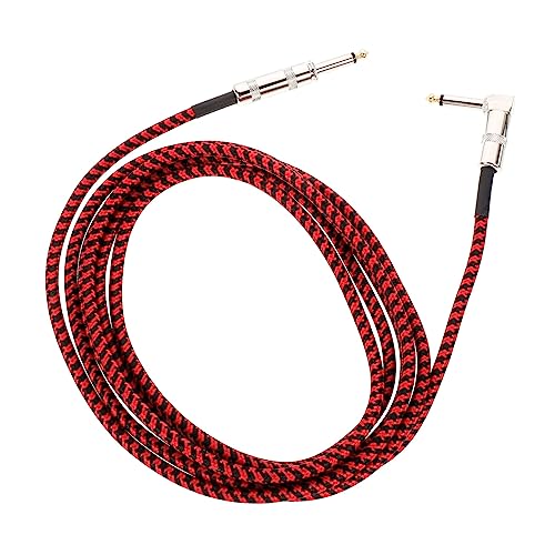 Vaguelly 1 Stück Langlebiges Gitarrenkabel Mit TRS Stecker Hochwertiges Audiokabel Für Gitarre Bass Mixer Verstärker Flexibles Verbindungskabel Für Klare Klangübertragung von Vaguelly