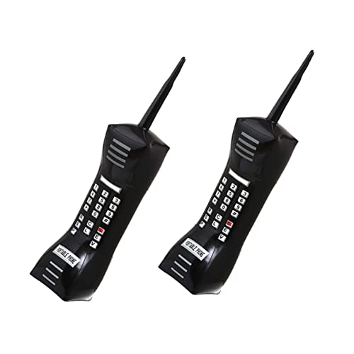 Vaguelly 10 Stk simuliertes Handy Handy-Modell Telefon Requisiten kinder handys Telefone für Kinder spielzeug für kinder kinderspielzeug Telefon aus den 80ern Party-Requisite PVC Black von Vaguelly