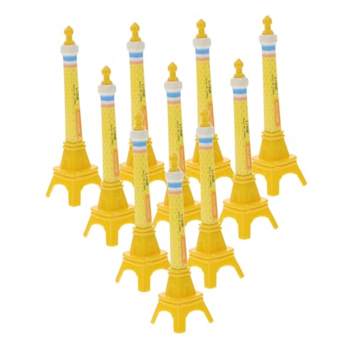 Vaguelly 10 Stück Kawaii Eiffelturm Kugelschreiber Für Mädchen Süßer Schwarzer Gel Tintenstift Für Kinder Schulbedarf Studenten Schreibwaren Desktop Dekoration 07 Mm von Vaguelly