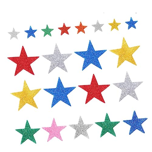 Vaguelly 100 STK Glitzer Aufkleber wandverkleidung Wand polsterung glitzeraufkleber for Glitzer Sticker Etikettenaufkleber farbige Aufkleber Bunter Aufkleber Schwamm Aufkleber von Vaguelly