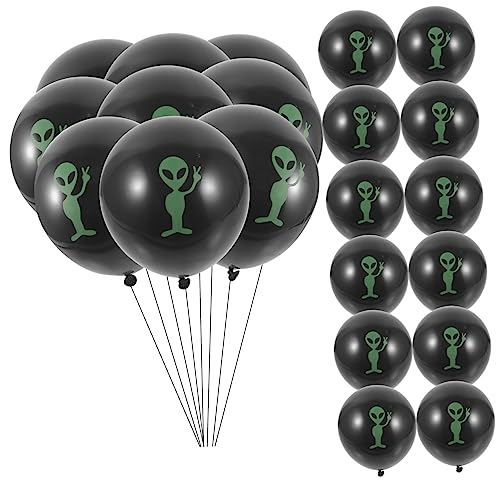 Vaguelly 100 Stück Grüne Luftballons Metallische Luftballons Alien Luftballons Emulsionsballon von Vaguelly