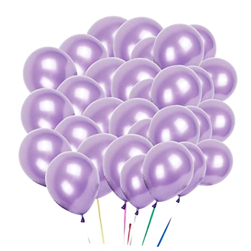 Vaguelly 100 Stück Hellviolette Ballons Mädchen Luftballons Brautparty Luftballons Party Luftballons Violette Luftballons Konfetti Luftballons Dunkellila Luftballons von Vaguelly