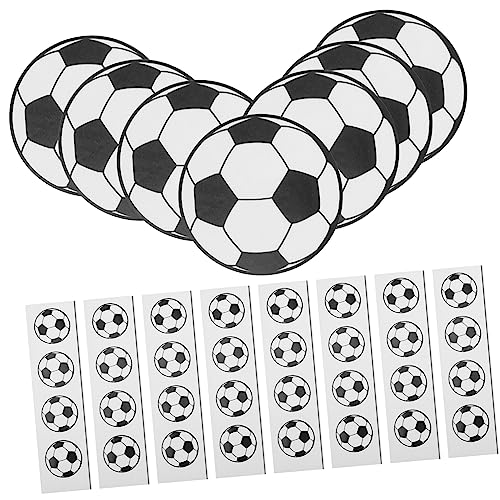 Vaguelly 100St Fußball-Aufkleber geschenksticker Sticker fußball Sticker Geschenkaufkleber fussballdeko Aufkleber abdichtende Aufkleber Selbstklebendes Kupferplattenpapier von Vaguelly