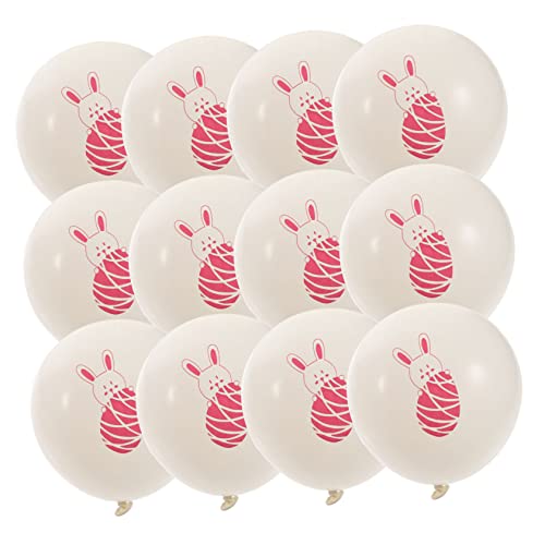 Vaguelly 100St Hasenballon bunny party ostern luftballons ballonie tapete pink Fiesta-Party-Dekorationen weihnachtsdekoration ballon Ballondekorationen zu Ostern Dekorative Luftballons Rosa von Vaguelly