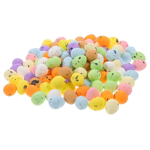 Vaguelly 100St Ostereier osterbastelei easter eggs Eierornamente Eierüberraschung easter egg decoration Partytütenfüller schäumt Ei ostern dekoratives ei Gastgeschenke Ei Dekoration Schaum von Vaguelly