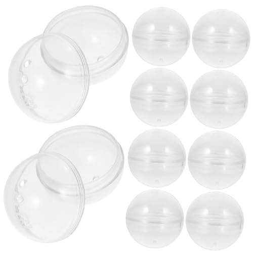 Vaguelly 10St Gacha-Schale befüllbare Kugeln leerer Ball für Party Süßigkeitenbehälter storage boxes Spielzeug Kaugummis befüllbare ostereier aus kunststoff Geschenkverpackungsball Plastik von Vaguelly