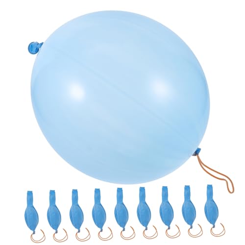 Vaguelly 10St Punschballons für die Party aufblasbare Lichtschwertballons kinder punschbälle Runde LED-Ballonlichter prallen luftballons balloons cars spielzeug Spielzeuge Schlagbälle Blue von Vaguelly