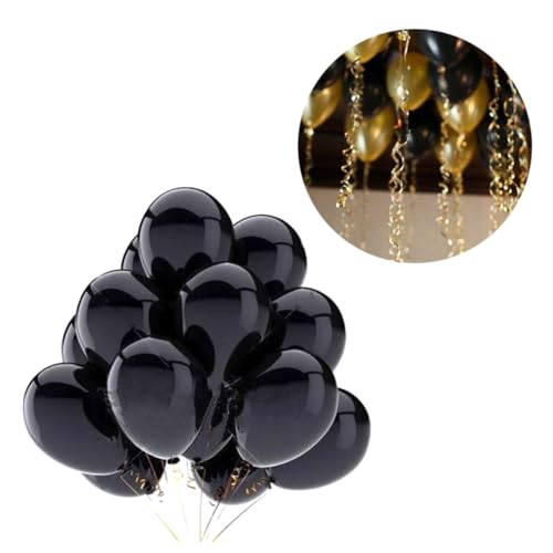 Vaguelly 12 Stück 12 Partygeschenke Luftballons-Set Ballons verdicken Hochzeitsballons the wedding party hochzeitsparty balloons ballon set luftballone Latexballons Dekorationsballons Black von Vaguelly