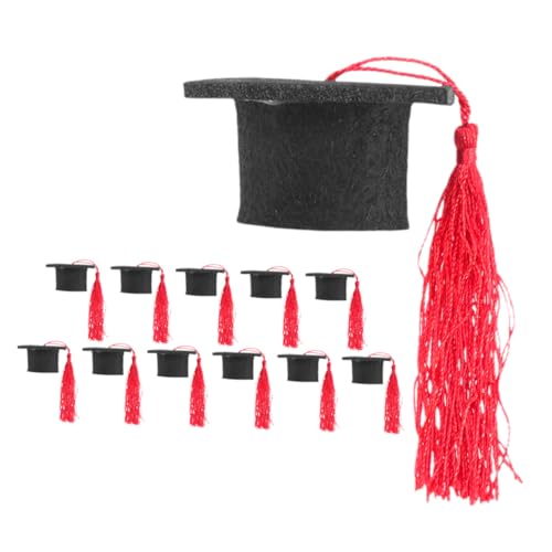 Vaguelly 12 Stück Arzt Hut Dekoration Abschluss-weinverschluss Abschlusshut-kuchendekoration Graduiert Mini-abschlusskappen- Mini-abschlusskappe Zum Basteln Abdeckung Rot Vlies Vaguelly 12 Stück Arzt Hut Dekoration Abschluss-weinverschluss Abschlusshut-kuchendekoration Graduiert Mini-abschlusskappen- Mini-abschlusskappe Zum Basteln Abdeckung Rot Vlies von Vaguelly