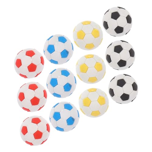 Vaguelly 12 Stück Fußball Radiergummi Sand Radiergummi Gummi Radiergummi Mini Fußball Fußbälle Fußball Gummi Radiergummi Mini Baseball Partygeschenke Geschenktütenfüller Basketball von Vaguelly