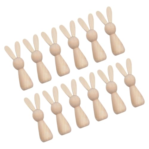 Vaguelly 12 Stück Hasenschmuck Aus Holz Bausatz Steckpuppen Unvollendet Figur Leer Kaninchenstatue Hasenpuppe Klein Häschen-Statue Malerei DIY-Graffiti-Puppe Hölzern Beige Vaguelly 12 Stück Hasenschmuck Aus Holz Bausatz Steckpuppen Unvollendet Figur Leer Kaninchenstatue Hasenpuppe Klein Häschen-Statue Malerei DIY-Graffiti-Puppe Hölzern Beige von Vaguelly