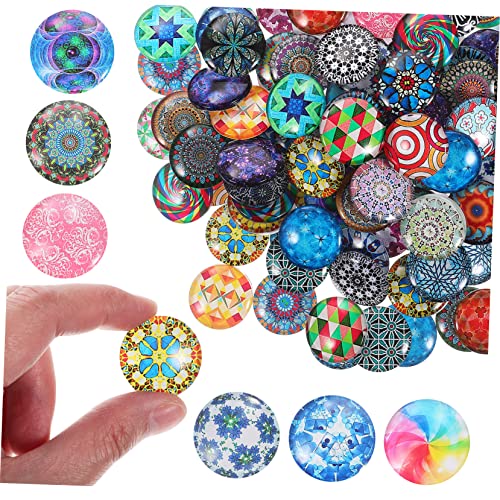 Vaguelly 120 Stück Gemischte Cabochons Runde Steine DIY Schmuckzubehör für Ohrringe Schlüsselanhänger für Kreative Bastelprojekte Vaguelly 120 Stück Gemischte Cabochons Runde Steine DIY Schmuckzubehör für Ohrringe Schlüsselanhänger für Kreative Bastelprojekte von Vaguelly