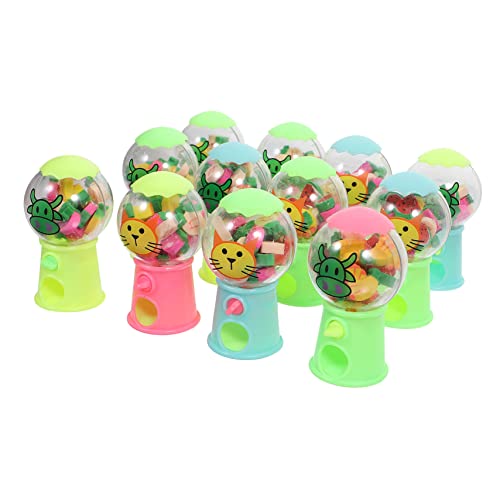 Vaguelly 12St Kleine Gashapon-Maschine aus Gummi Münzspender Spender für Süßigkeitenautomaten fun toys for Spaßiges Spielzeug für Kinder radiergummi Mini-Radierer Schulbedarf von Vaguelly