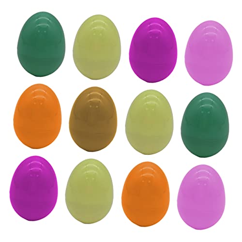 Vaguelly 12St Ostereier Ostersimulationseier Künstliche Eier Flipper gefälschte Eier toys jucarii pentru copii kid toys osterpresente easter baskets Osterzubehör Plastikeier von Vaguelly