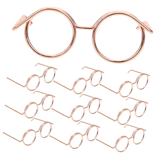 Vaguelly 12St Puppenbrille Puppen Kleidung Puppen Klamotten Miniaturpuppen-Sonnenbrille Brille zum Anziehen der Puppe schnapsgläser Puppe Sonnenbrille Mini Puppensonnenbrille für Wichtel von Vaguelly