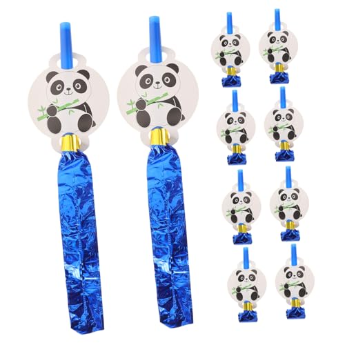 Vaguelly 12St Tierlärmmacher lustige Party-Blowouts Silvester Party Krachmacher Panda pfeift kinderparty party dekoration Partygeschenke für Lärmmacher Geräuschemacher pfeifen Papier von Vaguelly