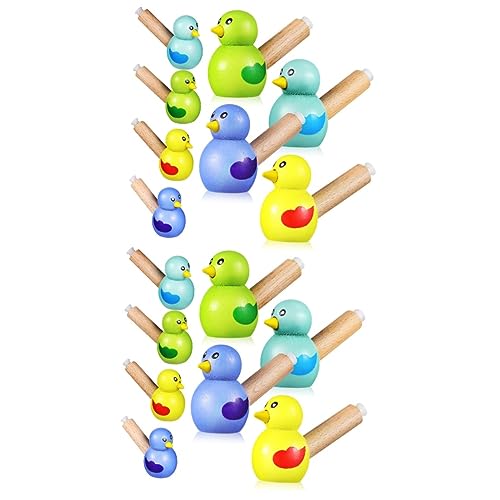 Vaguelly 16 Stk Pfeife Neuheit Wassergrasmücke Kinderspielzeug Mini-Spielzeug Vogel Figur musical toy instruments party spielzeug für kinder Spielzeuge Pfeifspielzeug für Kinder hölzern von Vaguelly