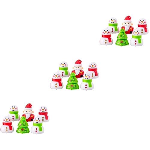 Vaguelly 18 Stk Weihnachtszugwagen Mini-Spielzeug weihnachtsspielzeug zum aufziehen spielzeug für kinder kinderspielzeug Desktop-Spielzeug zum Zurückziehen Weihnachts-Desktop-Ornament Abs von Vaguelly