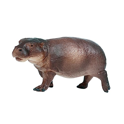 Vaguelly 1Pc Nilpferd Figur Aus Kunststoff Realistisches Dekorationsornament Für Zuhause Party Dekoration Geschenkidee Tischschmuck Für Tierliebhaber Und Sammler von Vaguelly