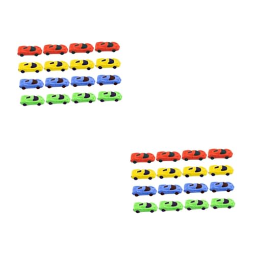 Vaguelly 2 Sätze Radiergummi Erasers for Gummimanschette Knetgummi Radierer Gummifüsse Kleberradierer Gummiwischer Kinderauto 3d-radierer Kindergäuer Tragbare Malradierer 16 Stück * 2 von Vaguelly