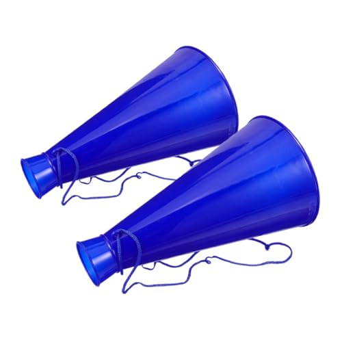 Vaguelly 2 Stk Jubelndes Horn Megaphone Für Partys Party-horn Jubelnde Requisiten Fußball Horn Spielzeug Kinder Jubeln Requisiten Trompeten Spielzeug Jubelnde Megafone Blue Plastik von Vaguelly