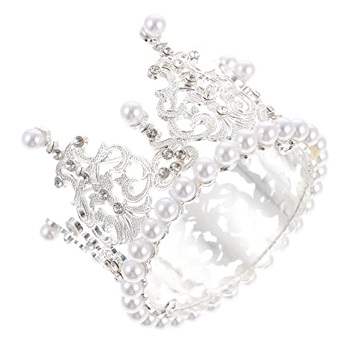 Vaguelly 2 Stk Krone Dekoration Ornament party mitgebsel kinder kinderparty mitgebsel Kinderspielzeug Königskuchen Tiara spielzeug Kopfschmuck für Kinder Backen Topper künstliche perle von Vaguelly