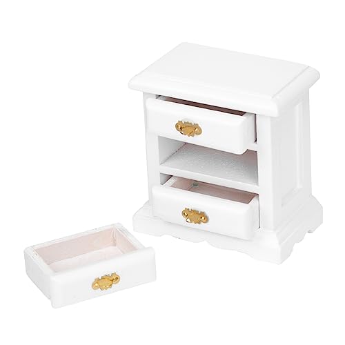 Vaguelly 2 Stück Puppenhaus Kommode Miniatur Schrank Modell Mini Holzschrank Ornament Mini Schrank Verzierung Holzschrank Modell Mini Massivholzschrank Holz Mini Schrank Basteln von Vaguelly