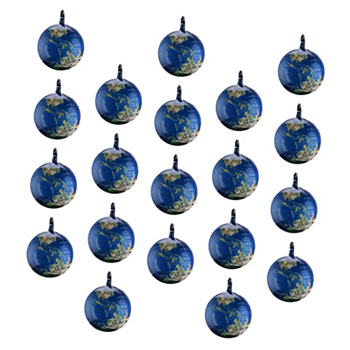 Vaguelly 20 Erde Aluminiumfolienballon Luftballons der Erdkugel Luftballons zum Welttag der Erde Planetenballons blaue Luftballons erdgemusterte Verzierung interstellare Verzierung Blue von Vaguelly