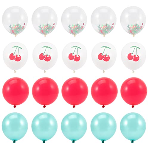 Vaguelly 20 Stk Fruchtballon goldhochzeit ballons ballonie gasballon Sommerparty Dekoration wasserballon Ballonpumpe dekorativer Luftballon tropischer Ballon Party-Ballon- Emulsion von Vaguelly