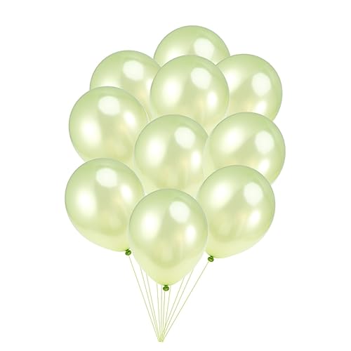 Vaguelly 20 Stück 12 Partydekoration Hochzeitsdeko Latexballons Partyzubehör Partyballons Hochzeitsballons Green von Vaguelly