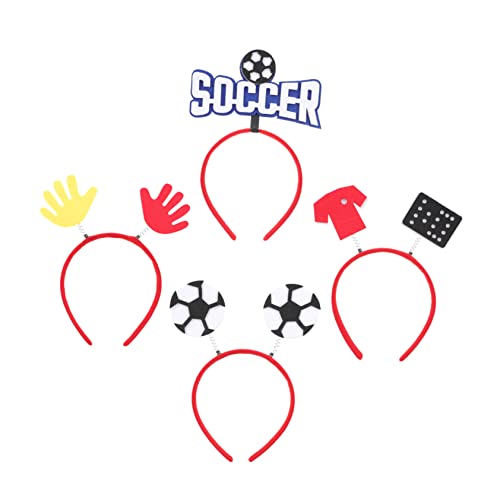 Vaguelly 20 Stück Fußball Fan Stirnband Fußball Design Haarband Haarband Für Party Fußball Kopfschmuck Party Dekorationen Fußball Wettbewerbs Stirnband Leistungs Stirnband von Vaguelly