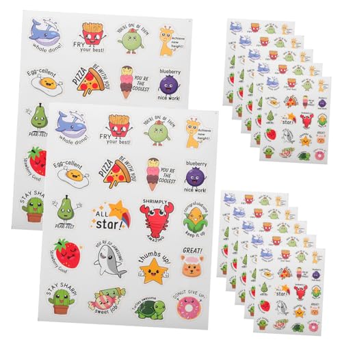 Vaguelly 20St Aufkleber schuler de leerling Stickers englisch aufklebebuchstaben + stickerbögen Kommentar acotar Sticker die ungl + Kinder Requisiten für Lehrerbedarf von Vaguelly