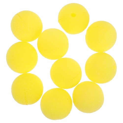 Vaguelly 20St Clownsnase Masken Ballongirlande Ballonbogen-Kit lustig Gesicht halloween mitgebsel halllowen Cosplay Zubehör perücken Clown-Cosplay-Nase Clown-Nasen-Stütze Schwamm Yellow von Vaguelly