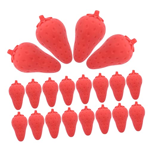 Vaguelly 20St Karotten Radiergummi Erdbeer Radiergummis Lebensmittel Radiergummis für Kinder erasers for party mitgebsel kinder süße Radiergummis für Kinder Spaß Radiergummis Kinder von Vaguelly