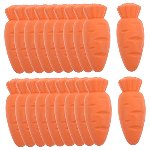 Vaguelly 20St Karotten Radiergummi erasers for schulkinder Kinder Radiergummi lustige Radiergummis Karotten-Radiergummis Spaß Radiergummis Kinder kreative Radiergummis Orange von Vaguelly