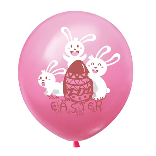 Vaguelly 20St Osterzubehör Hasenballon Blasen aufblasbarer Ballon Luftballons für Kinderpartys ostern luftballons ozdoby wielkanocne Ballongas Osterballons Zubehör für die Osterparty Rosa von Vaguelly