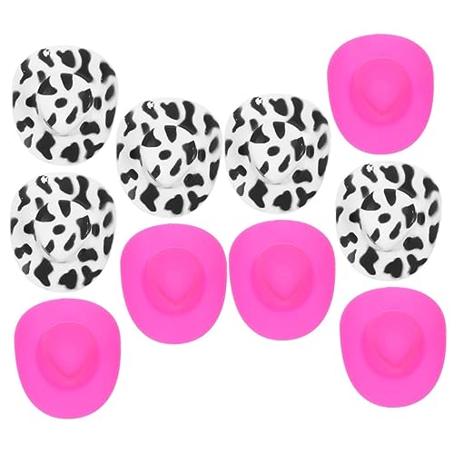 Vaguelly 20St Puppenhüte für Partys doll Accessories Puppenhut Puppenhaardekoration Puppenhaushüte Miniatur-Westernhüte kleiner Zylinder Spielzeug süße Minihüte Miniaturhüte Plastik von Vaguelly