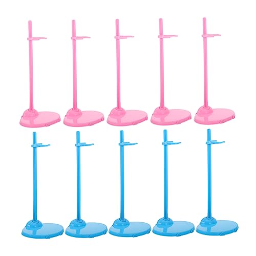 Vaguelly 20St Puppenständer Kleiderständer geschmücktes Zubehör Stehen für Puppen Mini-Puppen Puppenkleidform doll Accessories Puppenhalter Stützständer für Puppen Steht Zeigen Plastik von Vaguelly