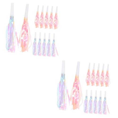 Vaguelly 24 Stk Drachenpfeife Blasen Gebläse Musikalische Party-blowouts Krachmacher Partyausfälle Party-requisiten Musikalischer Knaller Krachmacher Blowouts Pfeifen Partypfeife Plastik von Vaguelly