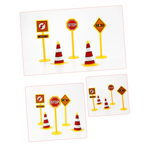 Vaguelly 25st Straßenschild Tortenaufleger Transport-cupcake-topper Straßenschild Cupcake Topper Geburtstag Bau-cupcake-picks Kuchenmarker Dekorativer Dessert-topper Kuchendeckel Babyparty von Vaguelly