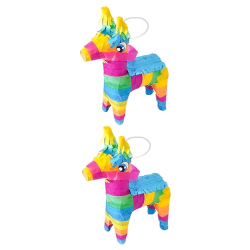 Vaguelly 2St Piñata komfetti party mitgebsel kinder fasnacht party supplies pinatta Pinata aus Papier Esel Pinata Partydeko Abs Tacos Pinata-Spielzeug Süßigkeiten Pinata Spielzeug von Vaguelly