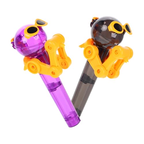 Vaguelly 2st Lollipop-roboter Pop-up-lutscher Süßigkeitenhalter Dinosaurier-lutscherhalter Rustikaler Lutscherhalter Hand Hält Requisiten-lutscher Weihnachtslutscherhalter Plastik von Vaguelly