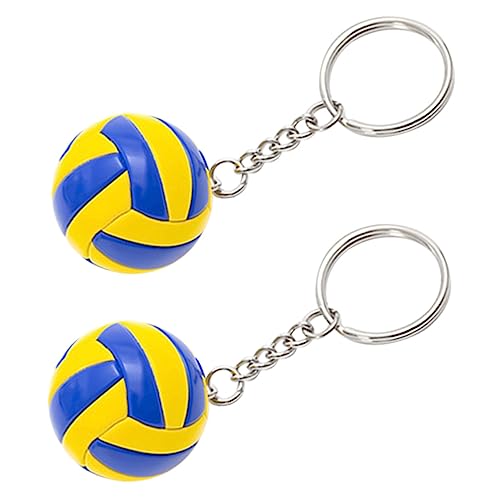 Vaguelly 2st Volleyball-modellspielzeug 3d-sport-schlüsselanhänger Fußball Schlüsselanhänger Für Kinder Für Volleyballspieler Mini-schlüsselanhänger Basketball-geldbörse Auto Leder von Vaguelly