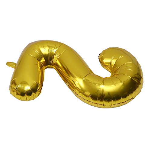 Vaguelly 3 Stk Digitaler Aluminiumfolienballon Partyballons Ballons mit großen Zahlen Feier Ballon hochzeitsdeko partyhüte kindergeburtstag Fest dekorativer Luftballon Ballons dekor Golden von Vaguelly