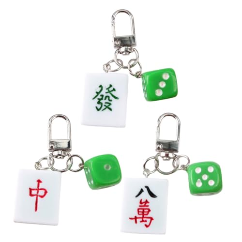 Vaguelly 3 Stück Mahjong Schlüsselanhänger Kreative Hängende Deko für Taschen Süße Mahjong Ornamente aus Robustem Harz für Frauen Vaguelly 3 Stück Mahjong Schlüsselanhänger Kreative Hängende Deko für Taschen Süße Mahjong Ornamente aus Robustem Harz für Frauen von Vaguelly