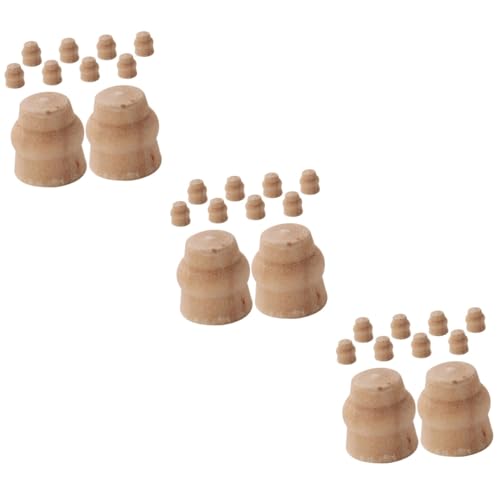 Vaguelly 30 Stück Mini Tischzubehör Nachahmung Von Tischbeinen Miniatur Möbelbeine Mini Hockerbeine Tischbeine Modell Mini Holzstuhlbein Mini DIY Requisiten Mini Verzierung von Vaguelly