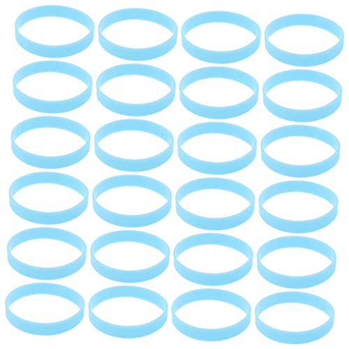 Vaguelly 300 Stk Leuchtendes Silikonarmband Nachtlaufarmband Bands bunte Armbänder leuchtgeschenk Nachtleuchtende Armbänder nachtlauf leuchtendes armband Kinderparty-Armband Kieselgel Blue von Vaguelly