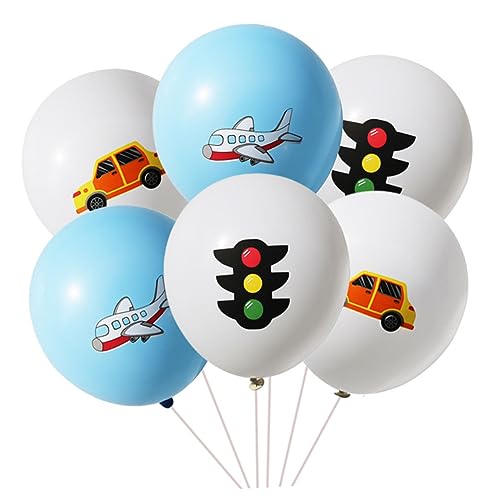 Vaguelly 30St Ballons Auto Schwarzgoldenes Luftballon-Girlanden-Set LED-Ballonlichter beige Luftballons Folienballons Ballons Dekoration Latexballons Partyballons fröhliche Autoballons von Vaguelly