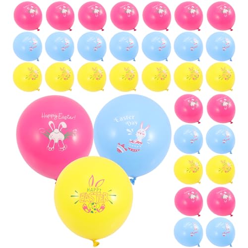 Vaguelly 30St Hasenballon Grad Ballons Regenbogenballons Festivalballons Neonballons Ballongirlande ostern luftballons geldgeschenke ostern easter Latexballon Party-Requisite Emulsion von Vaguelly