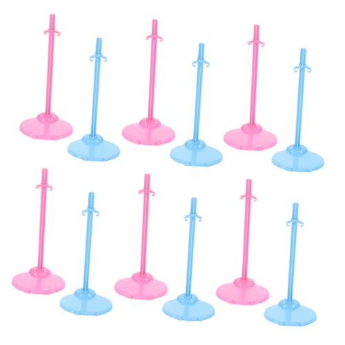 Vaguelly 30St Puppenständer Figure Stand doll Accessories aufstehen Puppen Steht Basis bjd Spielzeug Klarer Präsentationsständer Stützrahmen für Puppen Puppenhalteständer Plastik von Vaguelly